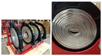 Máquina de soldadura por fusión a tope de tubos de plástico hidráulico de HDPE